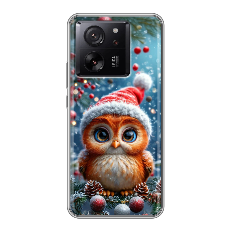 Силиконовый чехол на Xiaomi 13T с принтом Новый год Силиконовый чехол на Xiaomi 13T с принтом Новый год