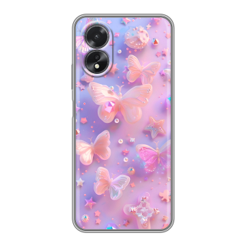 Силиконовый чехол на OPPO A38 4G с принтом Бабочки