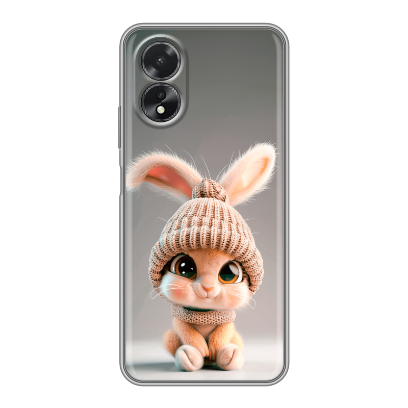 Силиконовый чехол на OPPO A38 4G с принтом Кролик Силиконовый чехол на OPPO A38 4G с принтом Кролик