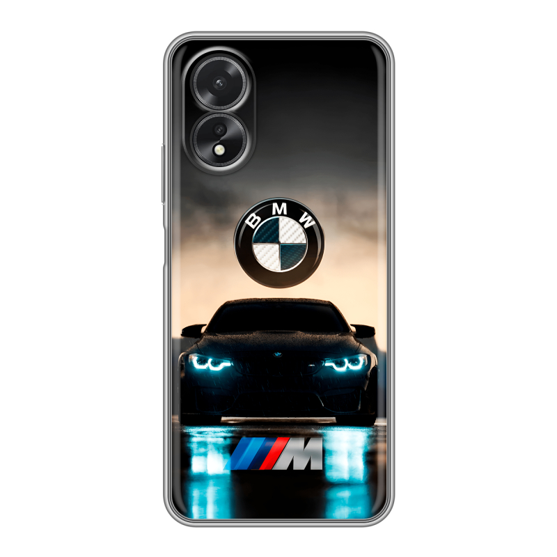 Силиконовый чехол на OPPO A38 4G с принтом БМВ BMW Силиконовый чехол на OPPO A38 4G с принтом БМВ BMW