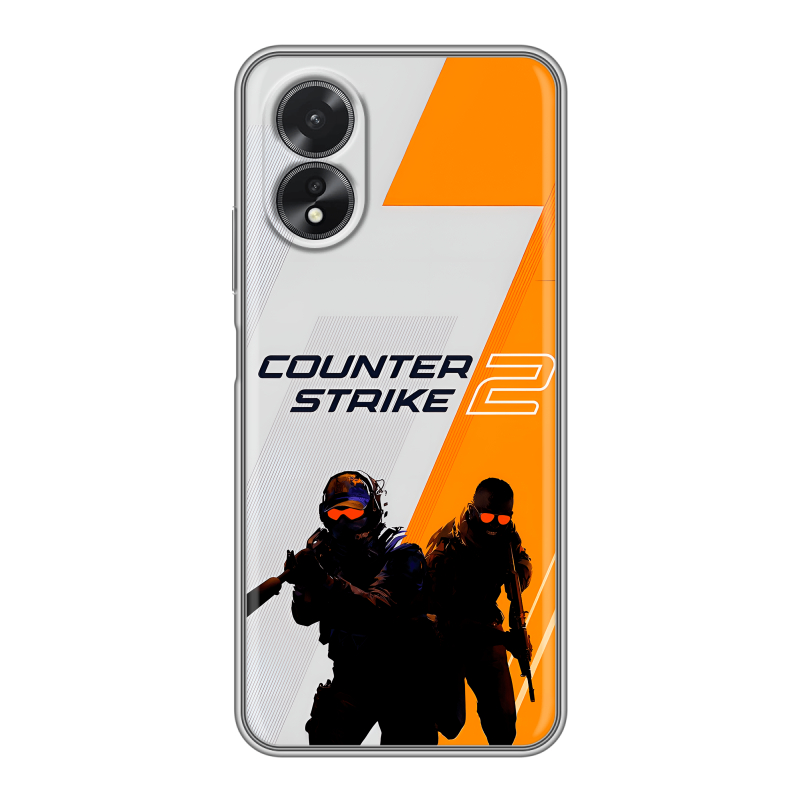 Силиконовый чехол на OPPO A38 4G с принтом Counter Strike Силиконовый чехол на OPPO A38 4G с принтом Counter Strike