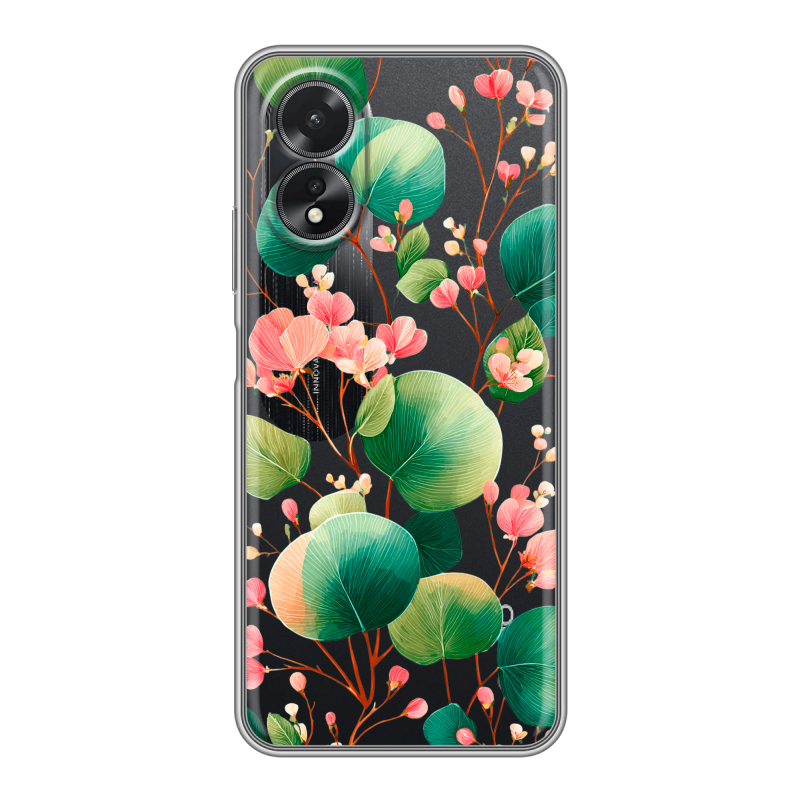 Силиконовый чехол на OPPO A38 4G с принтом женский Силиконовый чехол на OPPO A38 4G с принтом женский