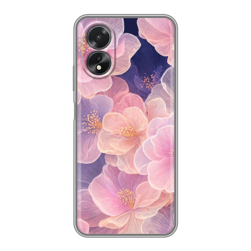 Силиконовый чехол на OPPO A38 4G с принтом женский Силиконовый чехол на OPPO A38 4G с принтом женский