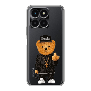 Силиконовый чехол на Huawei Honor X6a с принтом Мишка