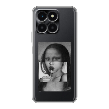 Силиконовый чехол на Huawei Honor X6a с принтом Мона Лиза