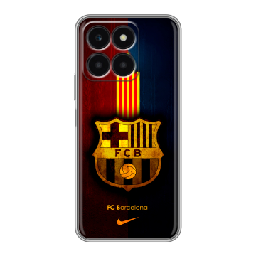 Силиконовый чехол на Huawei Honor X6a с принтом Барселона Barcelona Силиконовый чехол на Huawei Honor X6a с принтом Барселона Barcelona
