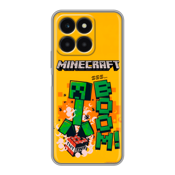 Силиконовый чехол на Huawei Honor X6a с принтом Майнкрафт Minecraft Силиконовый чехол на Huawei Honor X6a с принтом Майнкрафт Minecraft