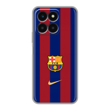 Силиконовый чехол на Huawei Honor X6a с принтом Барселона Barcelona Силиконовый чехол на Huawei Honor X6a с принтом Барселона Barcelona