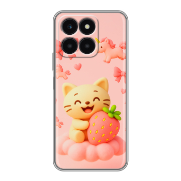 Силиконовый чехол на Huawei Honor X6a с принтом для девочек