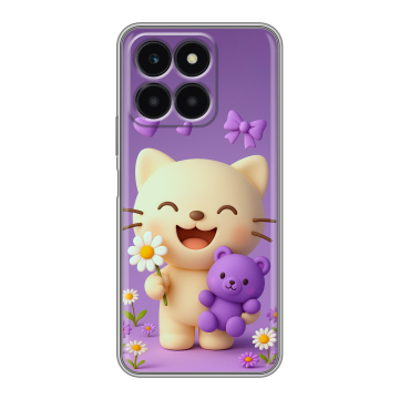 Силиконовый чехол на Huawei Honor X6a с принтом для девочек