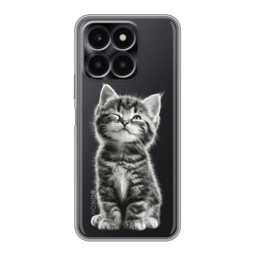 Силиконовый чехол на Huawei Honor X6a с принтом Котенок