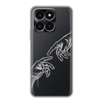 Силиконовый чехол на Huawei Honor X6a с принтом Сотворение мира Силиконовый чехол на Huawei Honor X6a с принтом Сотворение мира