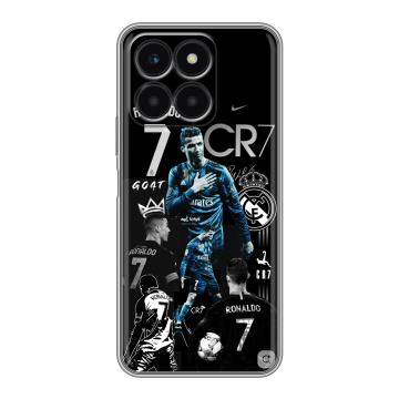 Силиконовый чехол на Huawei Honor X6a с принтом Реал Роналдо Силиконовый чехол на Huawei Honor X6a с принтом Реал Роналдо