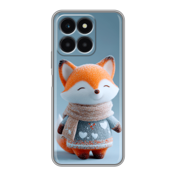 Силиконовый чехол на Huawei Honor X6a с принтом Лиса Силиконовый чехол на Huawei Honor X6a с принтом Лиса