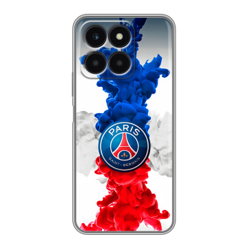 Силиконовый чехол на Huawei Honor X6a с принтом PSG ПСЖ Силиконовый чехол на Huawei Honor X6a с принтом PSG ПСЖ