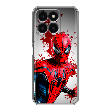 Силиконовый чехол на Huawei Honor X6a с принтом Spiderman Человек паук