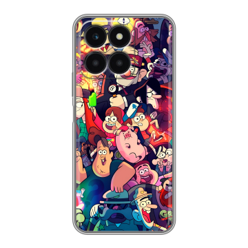 Силиконовый чехол на Huawei Honor X6a с принтом Gravity Falls Гравити Фолз Силиконовый чехол на Huawei Honor X6a с принтом Gravity Falls Гравити Фолз