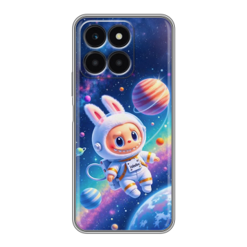 Силиконовый чехол на Huawei Honor X6a с принтом Labubu Лабубу