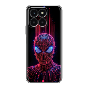 Силиконовый чехол на Huawei Honor X6a с принтом Spiderman Человек паук Силиконовый чехол на Huawei Honor X6a с принтом Spiderman Человек паук