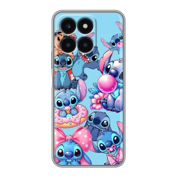 Силиконовый чехол на Huawei Honor X6a с принтом Лило и Стич Силиконовый чехол на Huawei Honor X6a с принтом Лило и Стич