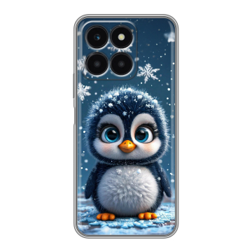 Силиконовый чехол на Huawei Honor X6a с принтом Новый год Силиконовый чехол на Huawei Honor X6a с принтом Новый год