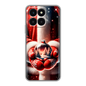Силиконовый чехол на Huawei Honor X6a с принтом Новый год Силиконовый чехол на Huawei Honor X6a с принтом Новый год