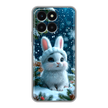 Силиконовый чехол на Huawei Honor X6a с принтом Новый год Силиконовый чехол на Huawei Honor X6a с принтом Новый год