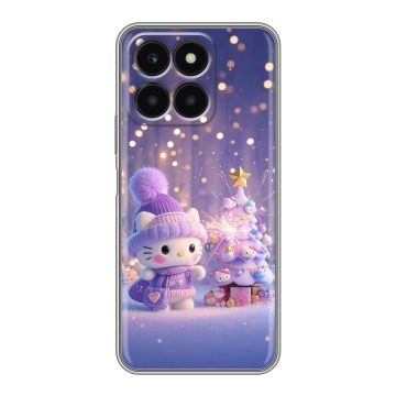 Силиконовый чехол на Huawei Honor X6a с принтом Новый год