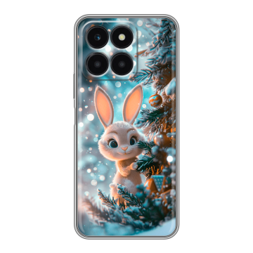 Силиконовый чехол на Huawei Honor X6a с принтом Новый год