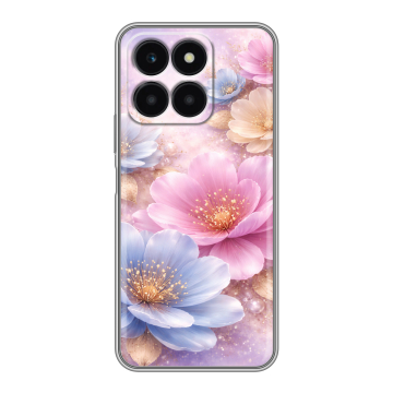 Силиконовый чехол на Huawei Honor X6a с принтом женский