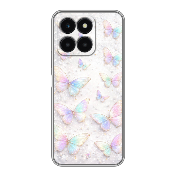 Силиконовый чехол на Huawei Honor X6a с принтом женский