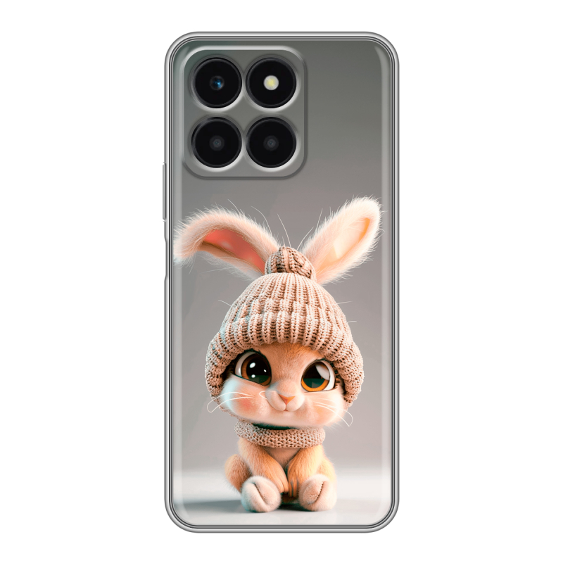 Силиконовый чехол на Huawei Honor X6a с принтом Кролик Силиконовый чехол на Huawei Honor X6a с принтом Кролик