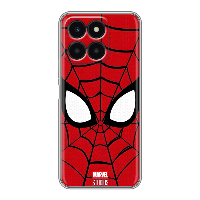 Силиконовый чехол на Huawei Honor X6a с принтом человек паук spiderman Силиконовый чехол на Huawei Honor X6a с принтом человек паук spiderman