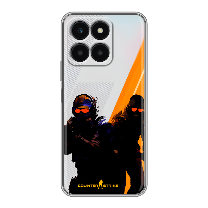 Силиконовый чехол на Huawei Honor X6a с принтом Контер страйк Counter strike Силиконовый чехол на Huawei Honor X6a с принтом Контер страйк Counter strike