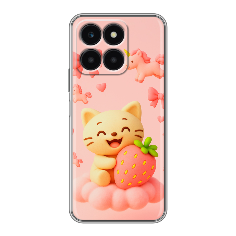 Силиконовый чехол на Huawei Honor X6a с принтом для девочек Силиконовый чехол на Huawei Honor X6a с принтом для девочек