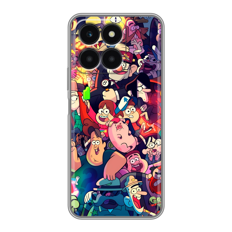 Силиконовый чехол на Huawei Honor X6a с принтом Gravity Falls Гравити Фолз Силиконовый чехол на Huawei Honor X6a с принтом Gravity Falls Гравити Фолз