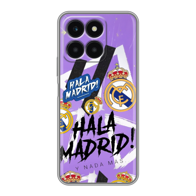 Силиконовый чехол на Huawei Honor X6a с принтом Real Madrid Реал Мадрид Силиконовый чехол на Huawei Honor X6a с принтом Real Madrid Реал Мадрид