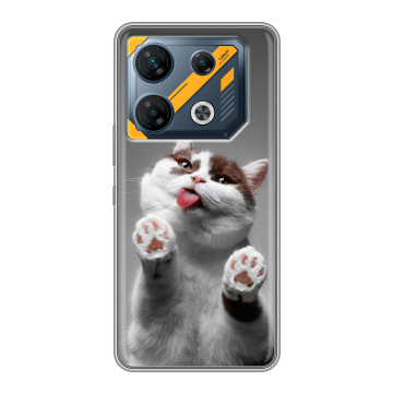 Силиконовый чехол на Infinix GT 10 Pro с принтом Коты