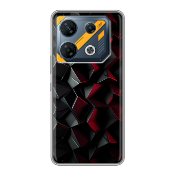 Силиконовый чехол на Infinix GT 10 Pro с принтом Абстракция