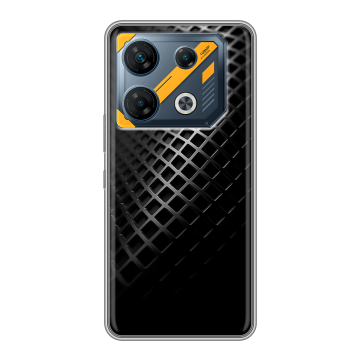 Силиконовый чехол на Infinix GT 10 Pro с принтом Текстура металла