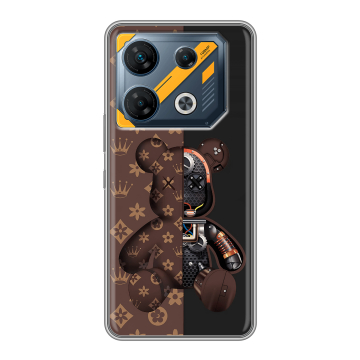 Силиконовый чехол на Infinix GT 10 Pro с принтом Луи робот
