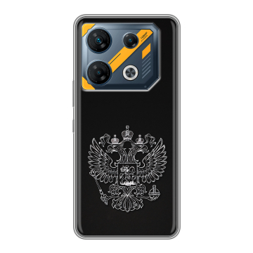 Силиконовый чехол на Infinix GT 10 Pro с принтом Герб России