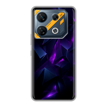 Силиконовый чехол на Infinix GT 10 Pro с принтом Абстракиция