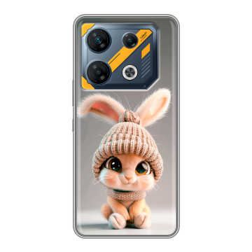 Силиконовый чехол на Infinix GT 10 Pro с принтом Кролик Силиконовый чехол на Infinix GT 10 Pro с принтом Кролик