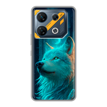 Силиконовый чехол на Infinix GT 10 Pro с принтом бабочки саккура