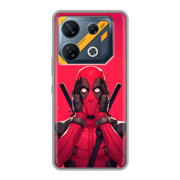 Силиконовый чехол на Infinix GT 10 Pro с принтом Дедпул Deadpool