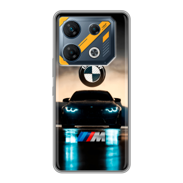 Силиконовый чехол на Infinix GT 10 Pro с принтом БМВ BMW Силиконовый чехол на Infinix GT 10 Pro с принтом БМВ BMW