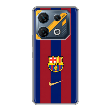 Силиконовый чехол на Infinix GT 10 Pro с принтом Барселона Barcelona