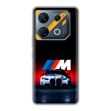 Силиконовый чехол на Infinix GT 10 Pro с принтом БМВ BMW Силиконовый чехол на Infinix GT 10 Pro с принтом БМВ BMW