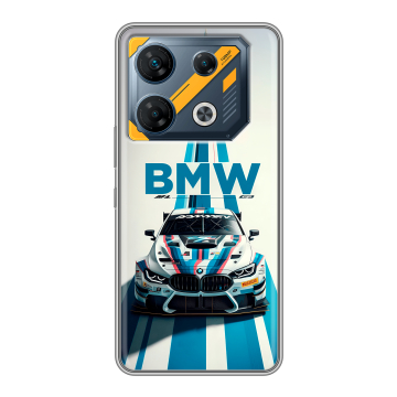 Силиконовый чехол на Infinix GT 10 Pro с принтом БМВ BMW